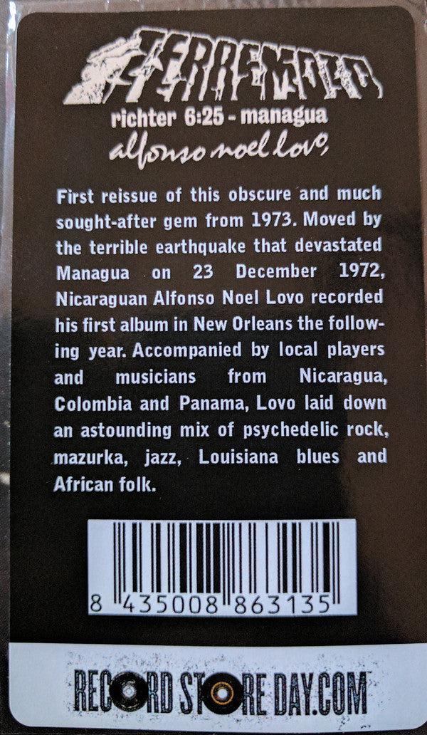 Alfonso Noel Lovo – Terremoto Richter 6:25 Managua (LP, Vampi Soul, 2017) Image 5