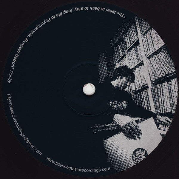 Dubbyman – Cisma EP (12", Psychostasia Recordings, 2017) Back Cover