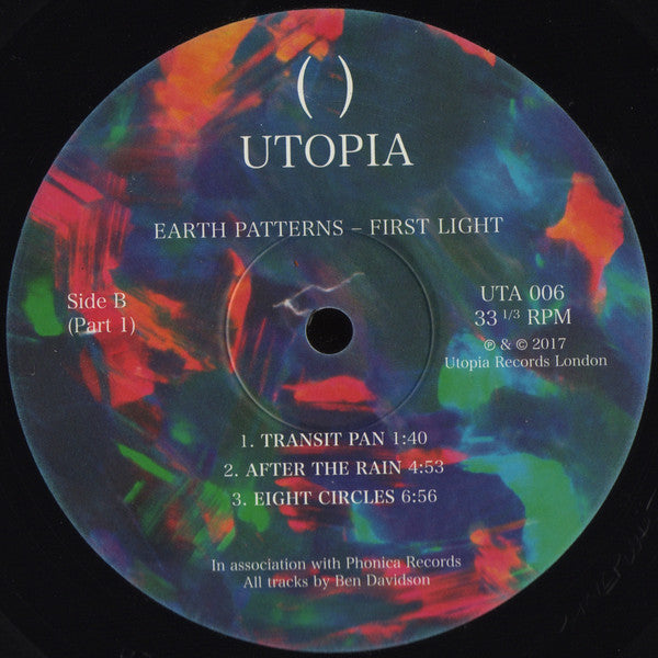 Earth Patterns – First Light (12", Utopia Records, 2017) Image 4