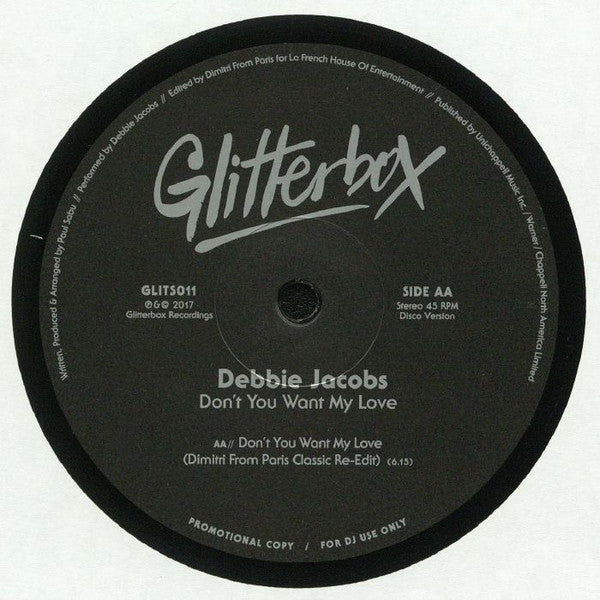 Debbie Jacobs : Don't You Want My Love (12", Promo)
