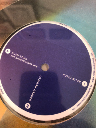 Population 1 – Hippnotic Culture Remixed (12", Clear Translucent, Rush Hour, 2018) Front Cover