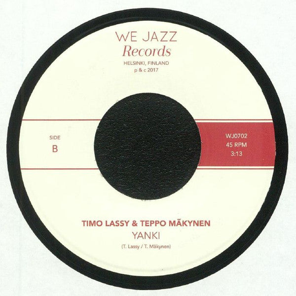 Timo Lassy Teppo Mäkynen – Calling James / Yanki (7", We Jazz, 2017) Back Cover