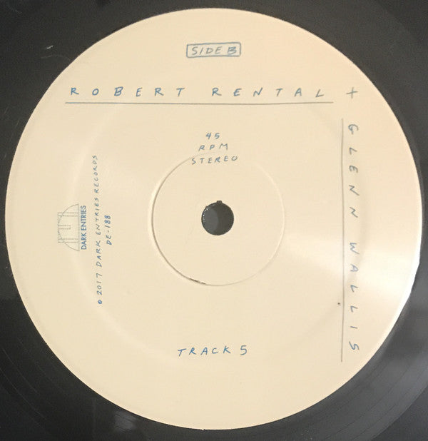 Robert Rental Glenn Wallis – Robert Rental & Glenn Wallis (12", Dark Entries, 2017) Image 4