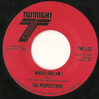 The Perfections (10) : Which One Am I / Why Do You Want To Make Me Sad (7", RE)