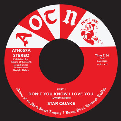 Star Quake – Don't You Know I Love You (7", Athens Of The North, 2017) Front Cover