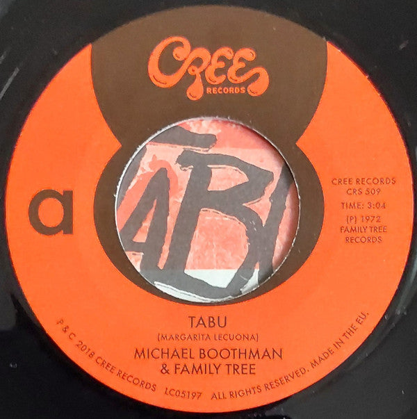 Michael Boothman Family Tree Andre Tanker – Tabu (7", Cree Records, 2018) Image 5