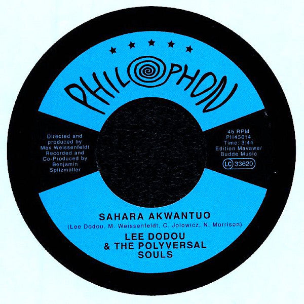 Lee Dodou The Polyversal Souls – Basa Basa (7", Philophon, 2018) Back Cover