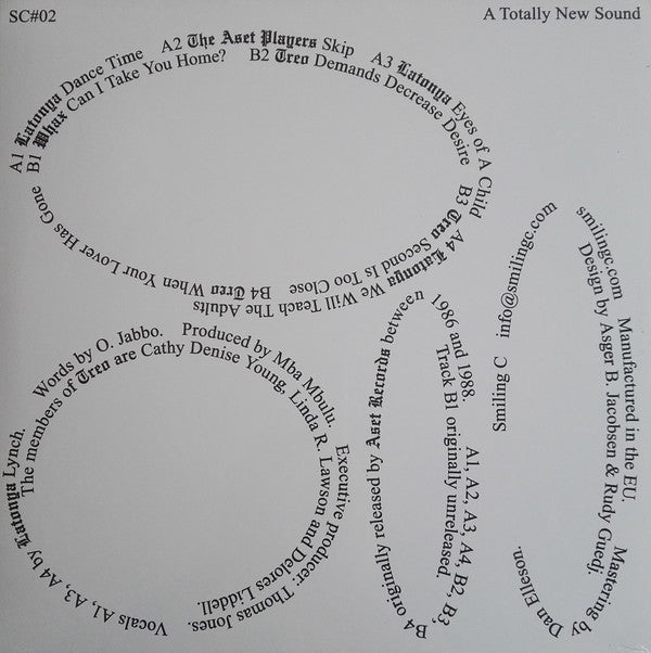 Various – A Totally New Sound (LP, Smiling C, 2018) Back Cover