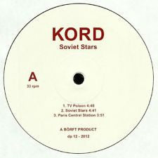 Kord – Soviet Stars (12", Djuring Phonogram, 2018) Front Cover