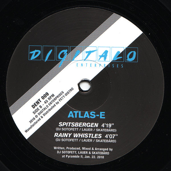 Atlas-E – Ancient Electronic Plaza (12", Digitalo Enterprises, 2018) Back Cover