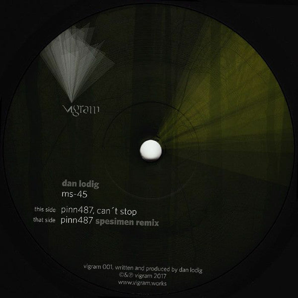 Dan Lodig – Ms-45 (12", Vigram, 2018) Front Cover