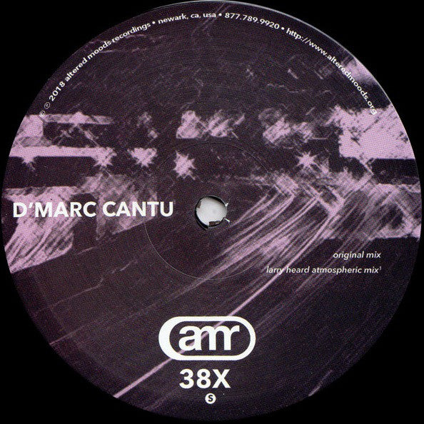 D'Marc Cantu – S.E.G. Remixes (12", Altered Moods Recordings, 2018) Back Cover