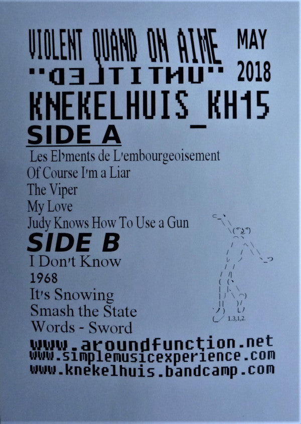 Violent Quand On Aime – Violent Quand On Aime (LP, Knekelhuis, 2018) Image 5