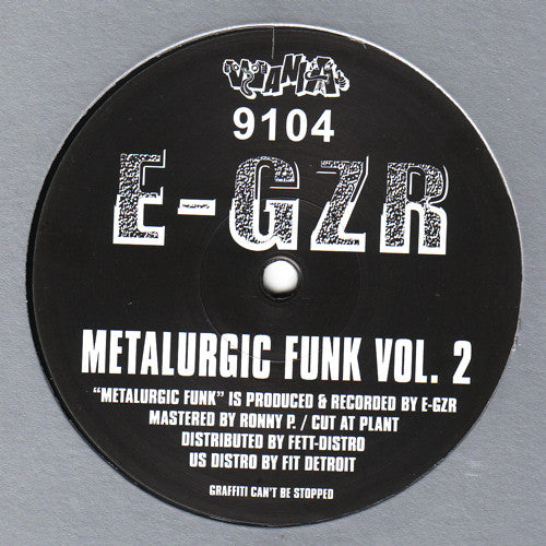 E-GZR – Metalurgic Funk Vol. 2 (12", Wania, 2018) Back Cover