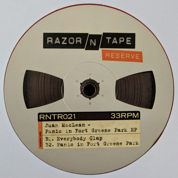 Juan MacLean – Panic In Fort Greene Park EP (12", Orange, Razor-N-Tape Reserve, 2018) Image 3