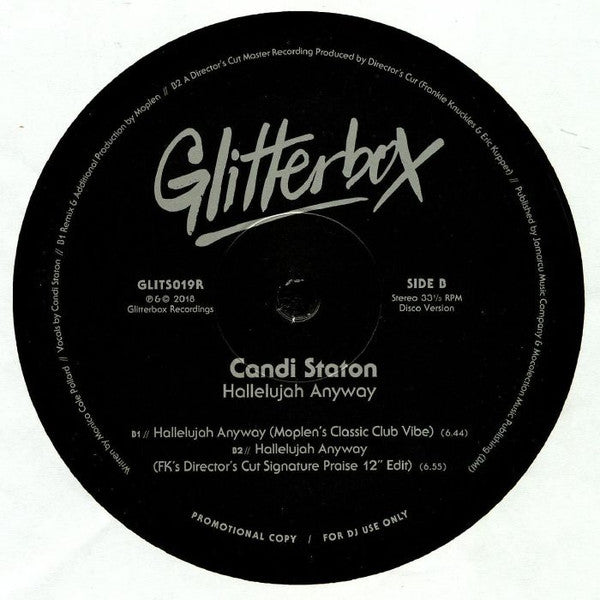 Candi Staton : Hallelujah Anyway (12", Promo)