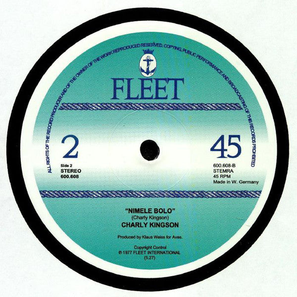 Charly Kingson – Born In Africa (12", Fleet, 2018) Back Cover