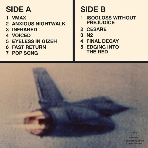 Jon Krocker – Monolog (LP, Dark Entries, 2018) Back Cover