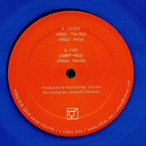 Silicon – Bittersweet (12", Blue, Transparent, V-MAX Records, 2018) Back Cover
