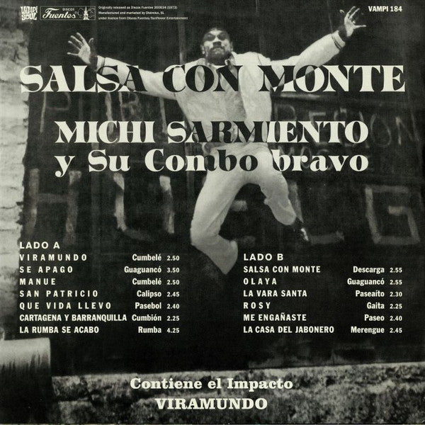 Michi Sarmiento Y Su Combo Bravo – Salsa Con Monte (LP, 180g, Vampi Soul, 2018) Back Cover