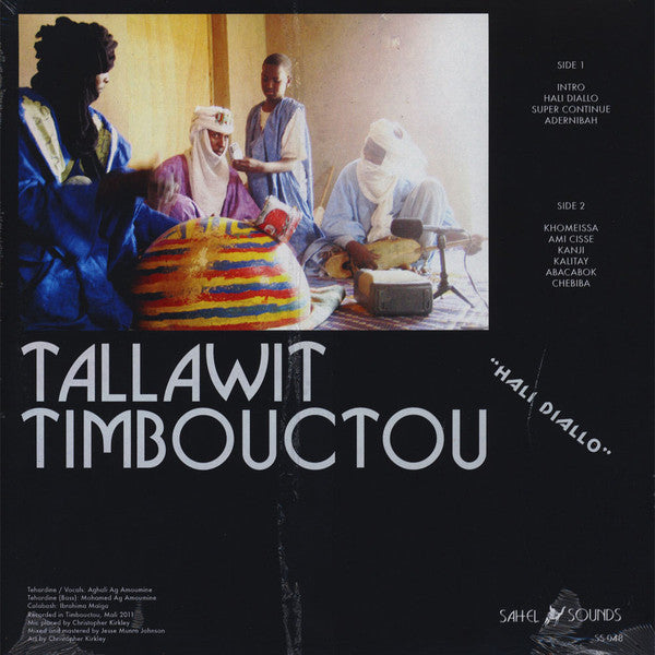 Tallawit Timbouctou – Hali Diallo (LP, Sahel Sounds, 2018) Back Cover
