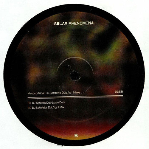 Mystica Tribe – DJ Sotofett's Dub Ash Mixes (12", Solar Phenomena, 2019) Back Cover