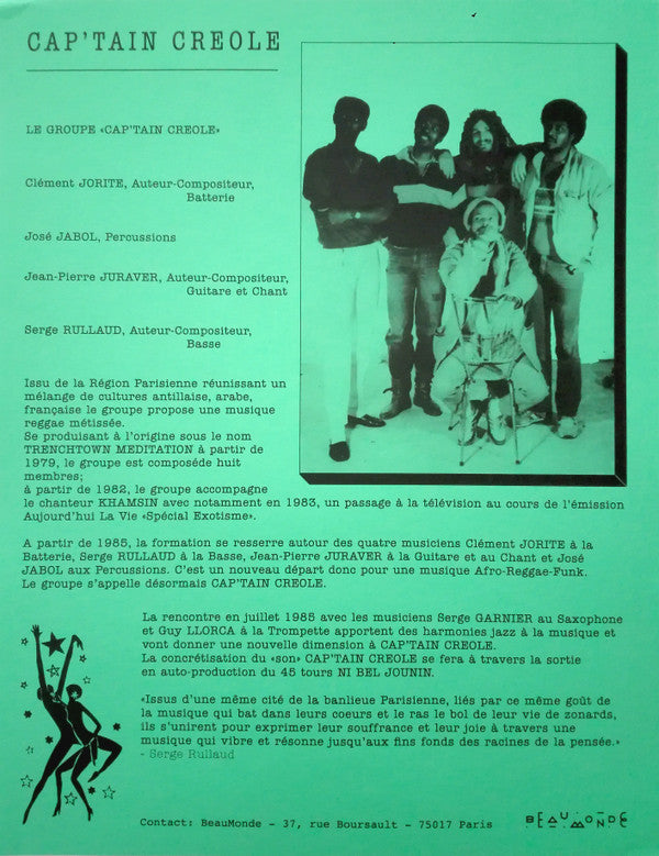 Cap'tain Creole : Ni Bel Jounin (12", RE)