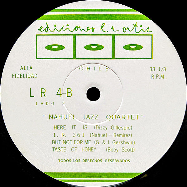 Nahuel Jazz Quartet – Nahuel Jazz Quartet (LP, Ediciones L.R. Ortiz, 2019) Back Cover