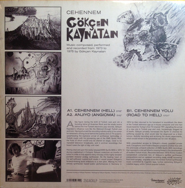 Gökçen Kaynatan – Cehennem (LP, Cacophonic, 2019) Back Cover