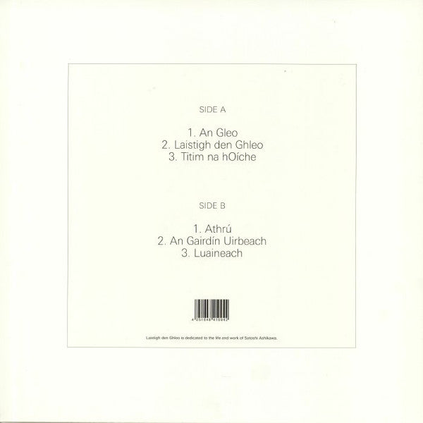 Gareth Quinn Redmond – Laistigh Den Ghleo (LP, We Release Whatever The Fuck We Want Records, 2019) Back Cover