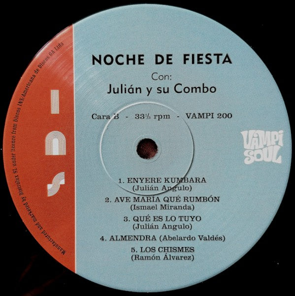 Julian Y Su Combo : Noche De Fiesta (LP, Album, RE, 180)
