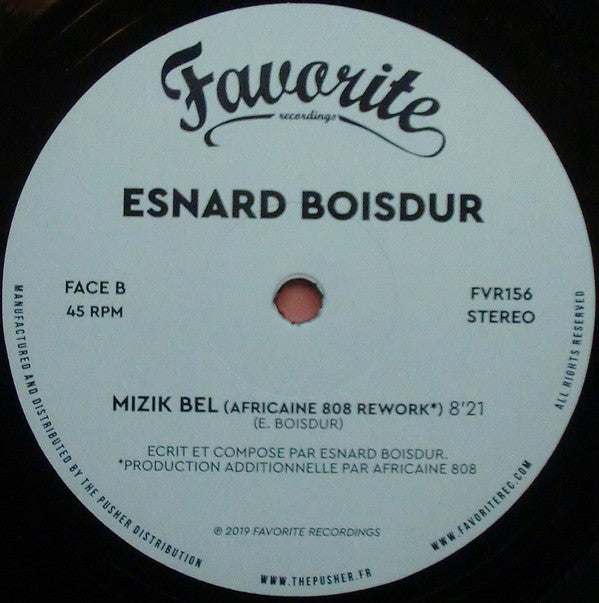 Esnard Boisdur – Mizik Bel (12", Favorite Recordings, 2019) Image 4