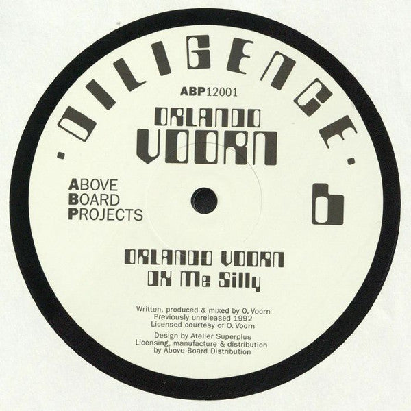 Orlando Voorn – Diligence (12", Above Board Projects, 2019) Back Cover