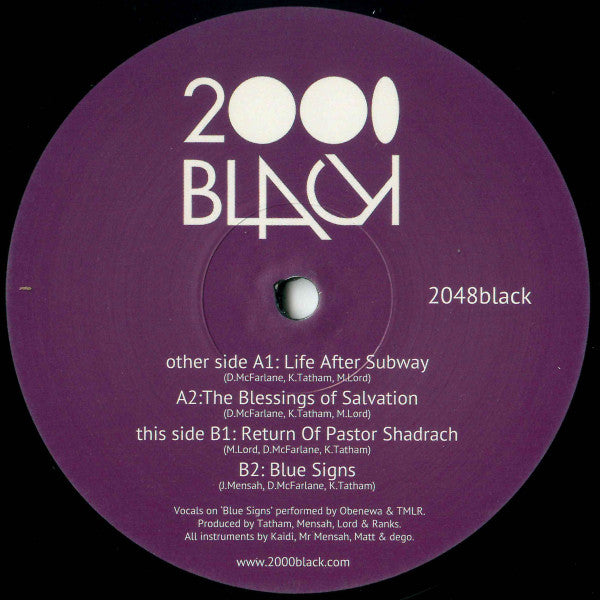 Tatham, Mensah, Lord & Ranks – 6th (12", 2000 Black, 2020) Back Cover