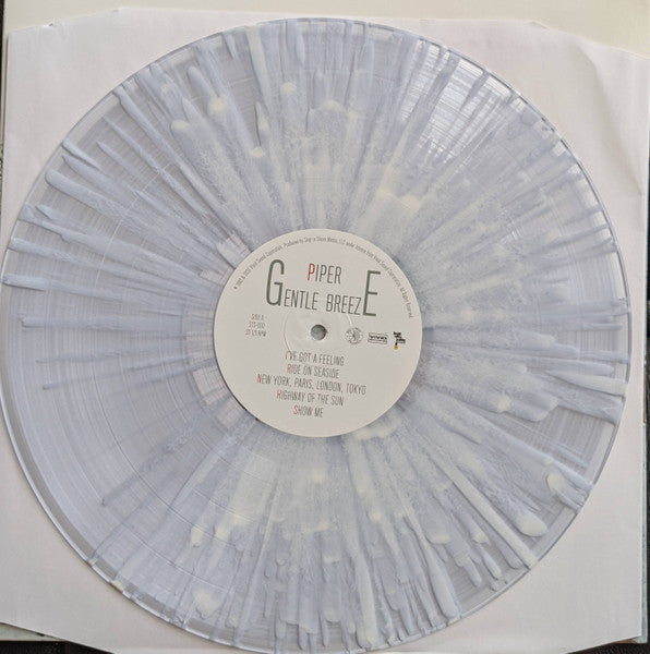 Piper – Gentle Breeze (LP, Clear w/ White Splatter, Ship To Shore Phonograph Co., 2020) Back Cover