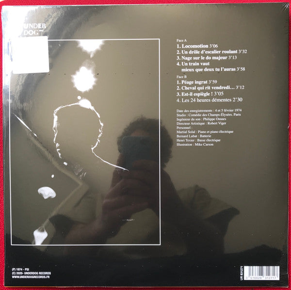 Martial Solal – Locomotion (LP, Colored, Underdog Records, 2020) Back Cover