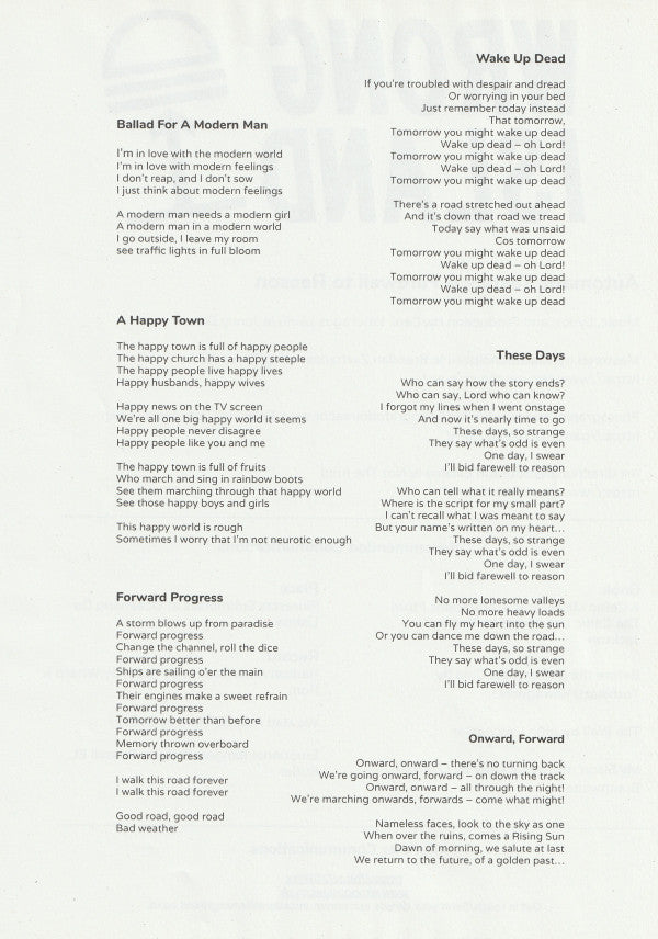 Automatic Tasty : A Farewell To Reason (LP, Album, MiniAlbum)