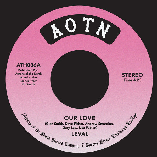 Leval – Our Love (7", Athens Of The North, 2020) Front Cover