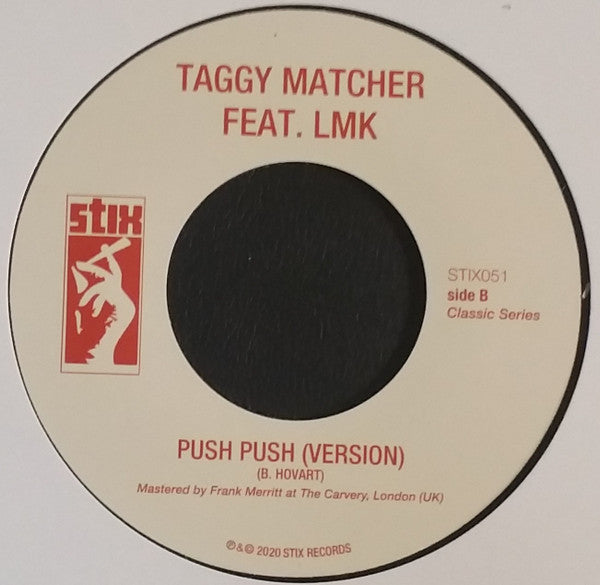 Taggy Matcher Lmk – Push Push (7", Stix, 2020) Back Cover