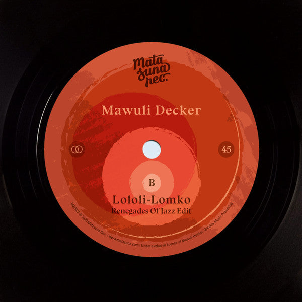 Mawuli Decker – Lololi-Lomko (7", Matasuna Rec., 2020) Back Cover