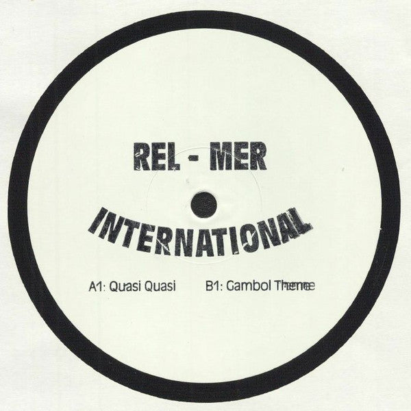 Relmer International – Unknown (12", Testing The Waters, 2020) Front Cover