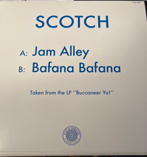 Scotch – Jam Alley / Bafana Bafana (12", La Casa Tropical, 2020) Front Cover