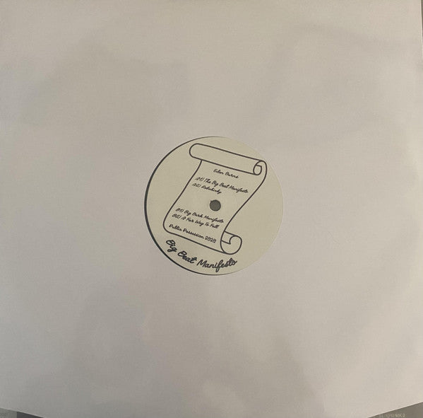 Eden Burns – Big Beat Manifesto Vol. I (12", Public Possession, 2020) Back Cover