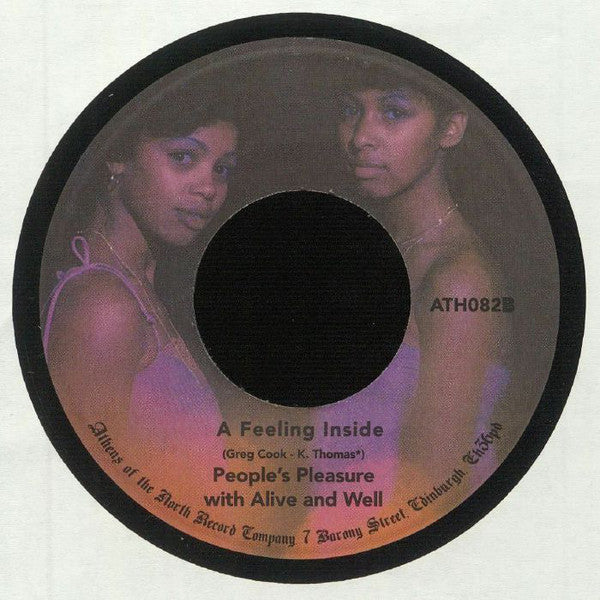 People's Pleasure Alive And Well – Dreaming Our Lives Away / A Feeling Inside (7", Athens Of The North, 2020) Back Cover