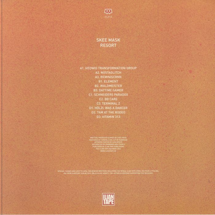 Skee Mask – Resort (2xLP, Ilian Tape, 2024) Back Cover