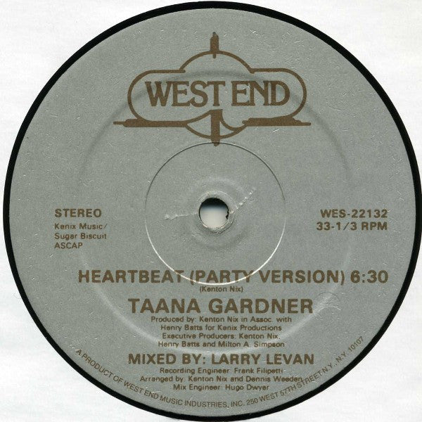 Taana Gardner : Heartbeat (12", Single)