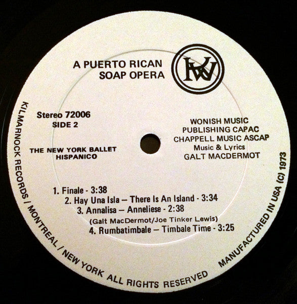 Galt MacDermot – La Novela (LP, Kilmarnock, 1973) Image 5