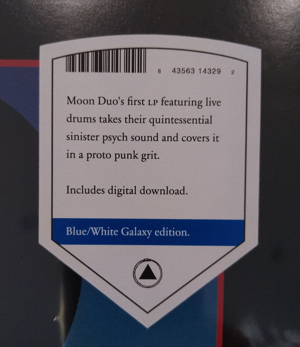 Moon Duo – Shadow Of The Sun (LP, Blue/White Galaxy Edition, Sacred Bones Records, 2022) Image 3