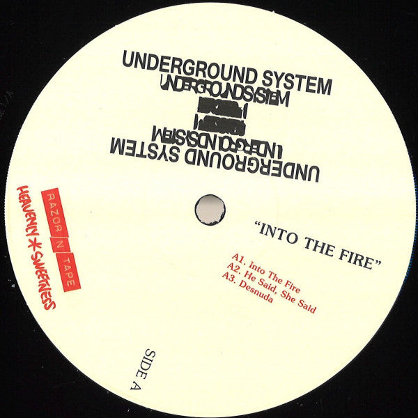 Underground System – Into The Fire EP (12", Razor-N-Tape Reserve, 2022) Front Cover