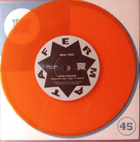 Mini-Trio – Hare Krishna / É O Que Ela Quer (7", Orange, Vampi Soul, 2022) Back Cover